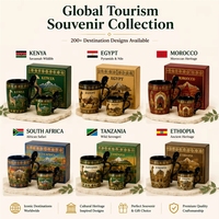 Souvenir touristique d'Afrique, Kenya, ensemble de tasses en céramique modernes, compatibles micro-ondes et lave-vaisselle, tasse à café, cuillère, personnalisation OEM ODM, vente en gros