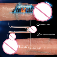 Manchon de retardement électrique souple et extensible pour homme, jouet sexuel réutilisable, produit sexuel creux pour hommes