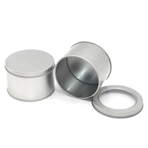 Tùy Chỉnh Bạc Sâu Vòng 1 2 4 6 8 Oz Kim Loại <span class=keywords><strong>Tin</strong></span> Có Thể Bao Bì Nến Hộp Hộp Không Gỉ Trường Hợp Jar Container Hộp Quà Tặng - Product Image 4