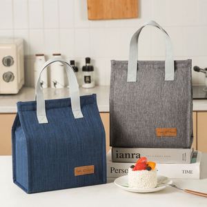Custom Logo Printed Aluminum Foil Reusable Portable <b>Insulated</b> <b>Lunch</b> Bag & Bento <b>Box</b> Tote Bag for Household Use Women & Men - Product Image 2