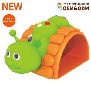 Tunnel de <span class=keywords><strong>jeu</strong></span> pour enfants, tunnel rampant en forme de <span class=keywords><strong>chenille</strong></span>, équipement d'escalade extérieur en plastique HDPE, fabrication OEM - Product Image 1