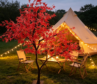 Plantes artificielles Kraken haut de gamme, grand arbre d'érable rouge de style japonais, décorations florales durables, résistantes aux UV et au feu