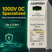 Parafoudre DC pour systèmes photovoltaïques, protection contre les surtensions 2P 3P 20KA 40KA DC500V 1000V, avec certification CE TUV