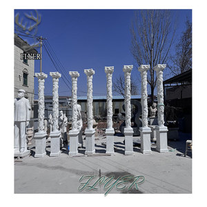 Trong Nhà Và Ngoài Trời Trang Trí Bằng Đá Cẩm Thạch Maiden Điêu Khắc Trụ Cột Hy Lạp Lady Khắc Điêu Khắc Bằng Đá Cẩm Thạch La Mã Cột Cho Bán - Product Image 4