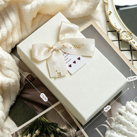 Caja de Regalo para Cumpleaños, Papel Texturizado Rosa, Cajas de Regalo Románticas para Joyería, Accesorios, Ropa, Cosméticos