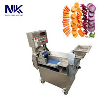 Commerciële multifunctionele groentesnijmachine van roestvrij staal, groentesnijder, -dicer en -shredder voor de verwerking van fruit en groenten