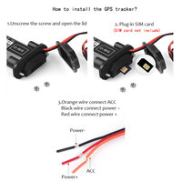 Aplicación de software de dispositivo de seguimiento gratuito SinoTrack, superventas, motor de corte de 4 pines, rastreador GPS para coche pequeño, 2 unidades