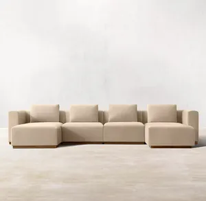 الحديثة نمط مخصص وحدات صالون النسيج قطاعات L U الأريكة أريكة لغرفة المعيشة مجموعة الأثاث المنزلي