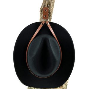 ที่แขวนหมวกยีนส์กลางแจ้งแบบหนังพร้อมเชือกเก็บของ ไม่ต้องเจาะ - Product Image 1