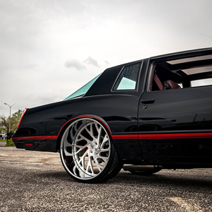 Rines de Aleación Forjados de Lujo Personalizados SJ de 2 Piezas, 22, 24, 26, 28 Pulgadas, Color Dorado Cromado, para Camioneta Chevy C10, Cutlass, Impala, Monte Carlo - Product Image 2