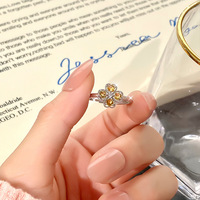 Fabricant de bijoux sur mesure, bague en argent sterling 925 plaqué rhodium, cristal rouge rose, améthyste, pierre naturelle, trèfle à quatre feuilles