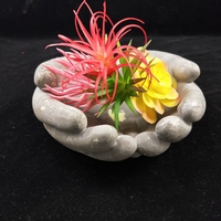 Moule en silicone pour pot de fleurs en ciment en forme de main