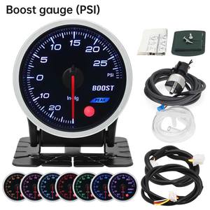 QSF araba modifikasyon turbo ölçer 12V 2 ''(52mm) PSI evrensel yedi renkli ekran araba turbo göstergesi - Product Image 6