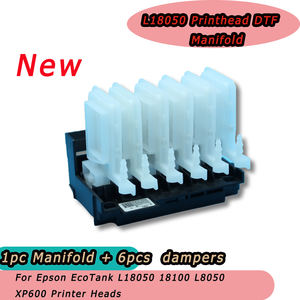 Adaptateur de tête d'impression DTF Manifold <span class=keywords><strong>EcoTank</strong></span> L18050, convertisseur de tête d'impression avec grand amortisseur d'encre blanc pour <span class=keywords><strong>Epson</strong></span> XP600 18100 ET L8050 - Product Image 2
