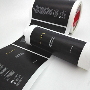 Il pacchetto di etichette adesive in rotolo di vinile con Logo personalizzato stampato utilizza un <span class=keywords><strong>adesivo</strong></span> per etichette rotonde di ringraziamento - Product Image 2