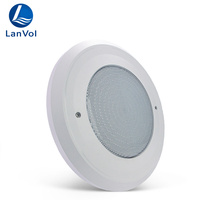 Harga Pabrik Lampu Baru PC 12W 18W IP68 Tahan Air Warna RGB AC/DC12V LED Lampu Kolam Renang Terpasang di Permukaan Bawah Air