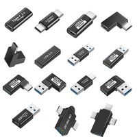USB 3.2 Gen 2 Hochgeschwindigkeitsadapter Typ-C Stecker/Buchse USB-A L-förmiger Winkeladapter OTG-Funktion für USB-Sticks Laptops Modell
