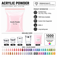 Poudre à ongles professionnelle en gros d'usine, séchage rapide, usage en salon, texture crémeuse beurre, format vrac 1kg, poudre acrylique