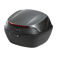 Top case moto 40L ABS+PP universel, boîte de rangement arrière pour moto, peut contenir 3 casques, verrouillage par mot de passe, boîte arrière pour moto