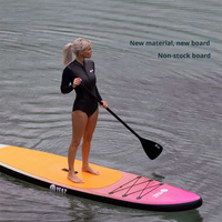 Planche de SUP gonflable tout-terrain de 305 cm avec système à 3 ailerons pour le surf et le ski nautique