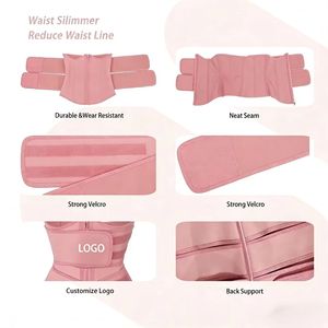 Faja reductora de látex con doble cinturón, corsé con cremallera, faja moldeadora en forma de W, faja para abdomen inferior, entrenador de cintura deportivo para pérdida de peso - Product Image 5
