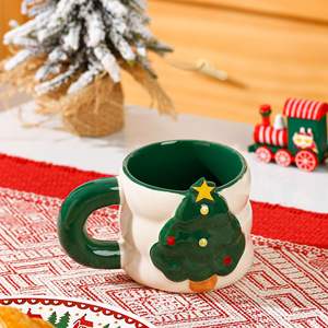 Vente directe d'usine, prix bas, tasse à café en céramique avec poignée, tasses à café de Noël - Product Image 6