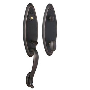 Serrure de porte intérieure en cuivre pur doré, poignée de porte silencieuse pour chambre, serrure de porte magnétique simple de style européen - Product Image 5