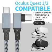 Câble de liaison de charge rapide pour casque VR, câble USB 3.0 USB C vers C pour casque VR et jeux