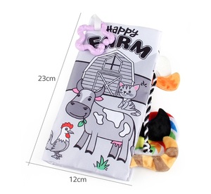 Bé Đầu Tiên Cuốn Sách Đầu Giáo Dục Học Tập Hoạt Động Cảm Thấy Vải Cảm Ứng Crinkle Đuôi Sách Cho Trẻ Mới Biết Đi Trẻ Sơ Sinh Trẻ Sơ Sinh Trẻ Em - Product Image 6