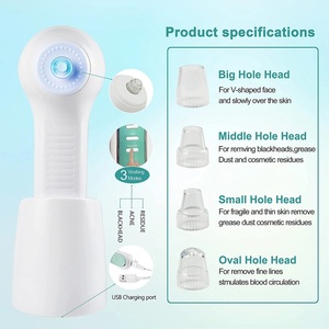 Écran LCD et Brosse nettoyante faciale rechargeable pour le nettoyage en profondeur des pores, aspirateur anti-points noirs - Product Image 5