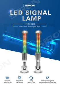 Torre de Luz de Trabajo LED SiRON D022 360, 3 Colores, NPN, Apilable, 24V, Aluminio, PC, Acrílico Transparente, Equipo Industrial D022 LED Warni - Product Image 5