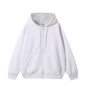 Suéter de Otoño Invierno para Hombre, Estilo Americano, Holgado, Informal, de Manga Larga, con Capucha, de Forro Polar, 100% Algodón, Antibolitas, Sólido, Moderno, 350g - Product Image 2