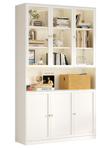 Estantería ajustable moderna, estantería a prueba de polvo, vitrina de almacenamiento multicapa de pie - Product Image 5