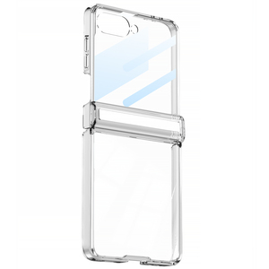 Étui de téléphone portable pliable antichoc en TPU+PC pour Z Flip 7 avec charnière magnétique et design transparent - Product Image 3