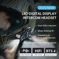 Casque de moto professionnel Q30 Pro pour talkie-walkie, interphone pour deux personnes, suppression du bruit, radio FM, étanche