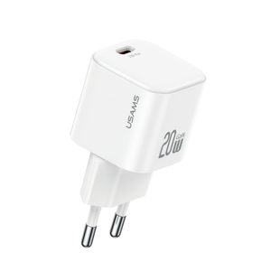 USAMS JO04 Prise UE 20W USB C Fast QC3.0 USB C Adaptateur de bloc de chargeur mural de téléphone portable pour <span class=keywords><strong>iPhone</strong></span> 16/15/14/<span class=keywords><strong>13</strong></span>/12 <span class=keywords><strong>Pro</strong></span> <span class=keywords><strong>Max</strong></span> - Product Image 1