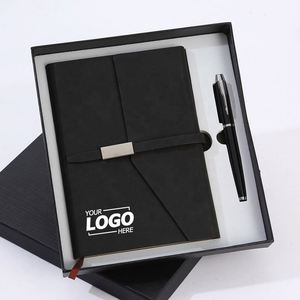 Executive Corporate Gift <b>Set</b>: Branded <b>Notebook</b> & Pen for Clients & Employees - Premium Business Gifts for Events & Appreciation - Product Image 1