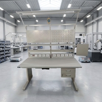 Banc de travail ESD pour atelier Leenol, table de travail en acier, banc de travail électrique, banc de travail antistatique, banc de travail de laboratoire électrique