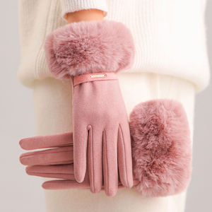 Wholesale Stock Soft Skin-friendly Warm <b>Touchscreen</b> <b>Gloves</b> for Women High Quality Fashion Winter Outdoor Activities - Product Image 4