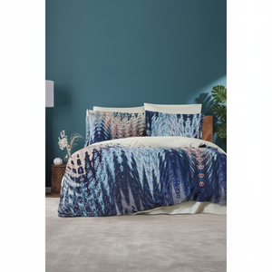 TALAMONE Double Size 250 TC Satin Duvet Cover Set Varol Bamboo Blend Cotton Geometric Woven Pattern for Home Use - Product Image 3