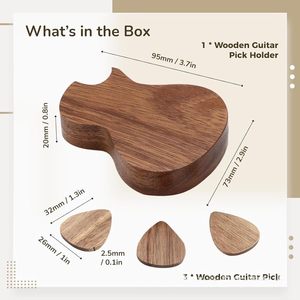 Support de boîte de sélection de guitare en <span class=keywords><strong>bois</strong></span> Offre Spéciale avec 3 paquets de pièces, cadeau de boîte de guitare en <span class=keywords><strong>bois</strong></span> pour les amis Instrument de musique guitare <span class=keywords><strong>basse</strong></span> - Product Image 4