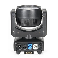 Projecteur LED RVBW 4-en-1 de 120W à tête mobile avec source lumineuse réglable, contrôle DMX512/activation sonore pour utilisation sur scène