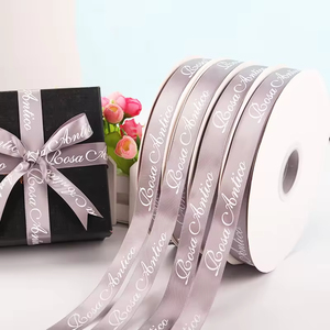 Tùy Chỉnh 1.5 Inch Kỳ Nghỉ Trang Trí Bow Valentine Của Ngày Giáng Sinh In Satin Hoa Ribbon Cung Với Logo - Product Image 2