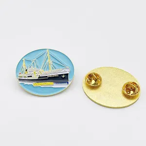 Competitive Price Ocean Design Boat Pin Badge Lapel Pins