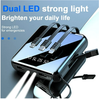 Nouveaux produits, Power Bank Slim 10000mah, charge intégrée, câble USB, Power Bank portable
