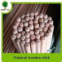 Manche de balai en bois naturel poli Cabo Madera 1.20 Mts Palo De Escoba Escobillon Con Rosca pour le nettoyage domestique