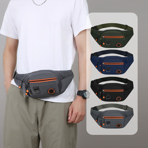 Men's Waist Bag Oxford Cloth Water-Repellent Chest Bag For Everyday Commuter Use Solid Color Adjustable Strap - Product Image 2