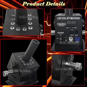 Ambas máquinas de efecto de escenario de CO2 JET Cannon Smoke Wedding DJ PARTY EVENT LED CO2 MACHINE FOR PERFORMANCE - Product Image 3
