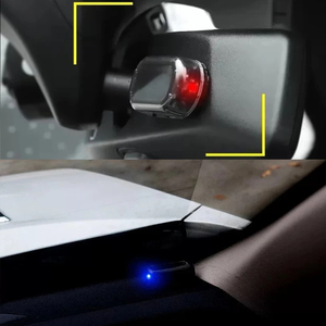 Lumière de sécurité simulée pour voiture à énergie solaire lumière bleue/rouge <span class=keywords><strong>alarme</strong></span> factice simulée LED lumière de sécurité simulée stroboscopique sans fil - Product Image 4