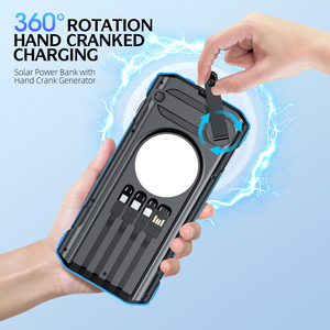 Power Bank Solare Impermeabile da 40000mAh con Cavi Integrati, <span class=keywords><strong>Ricarica</strong></span> Rapida PD22.5W e Luce LED - Product Image 4